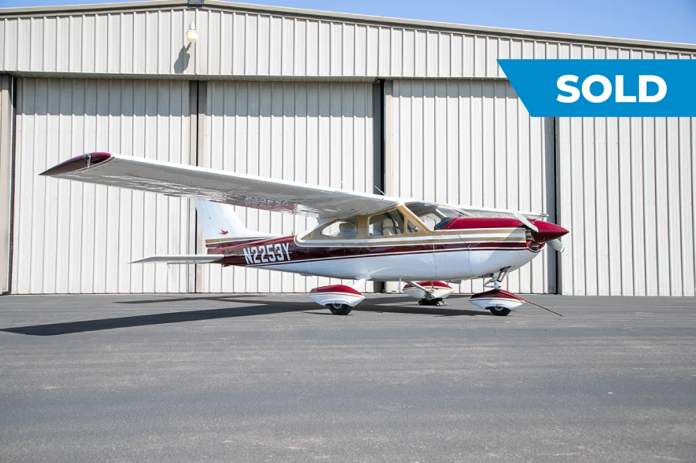 Exterior view of a 1968 Cessna 177, N2253Y.