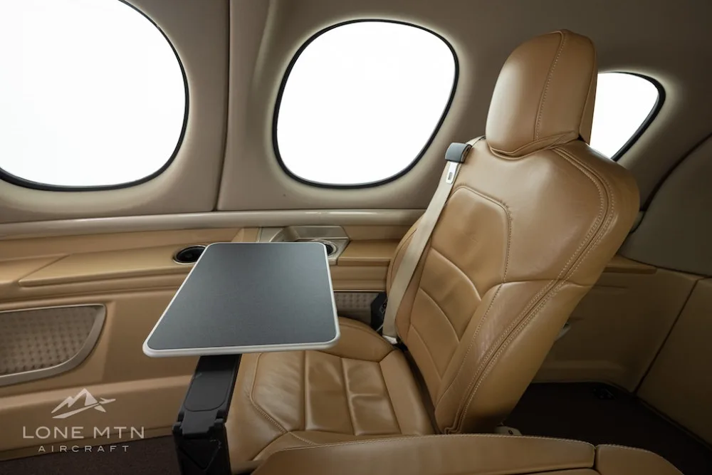 Cabin interior of a 2020 Cirrus Vision SF50 G2.
