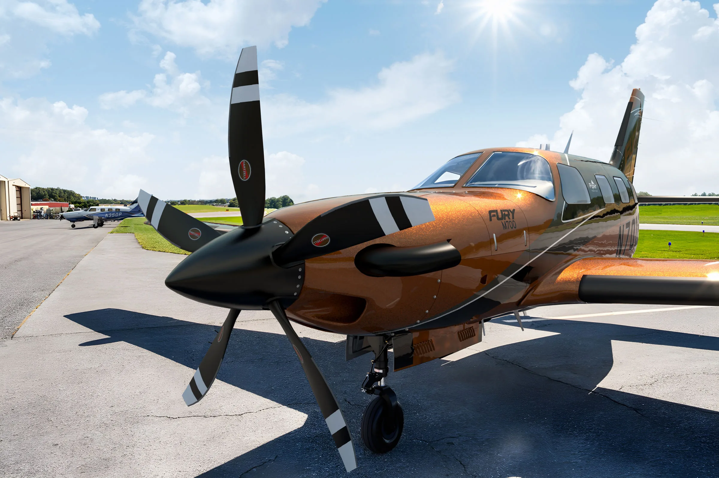 Marketing image of a 2027 Piper PA-46-701TP M700 Fury.