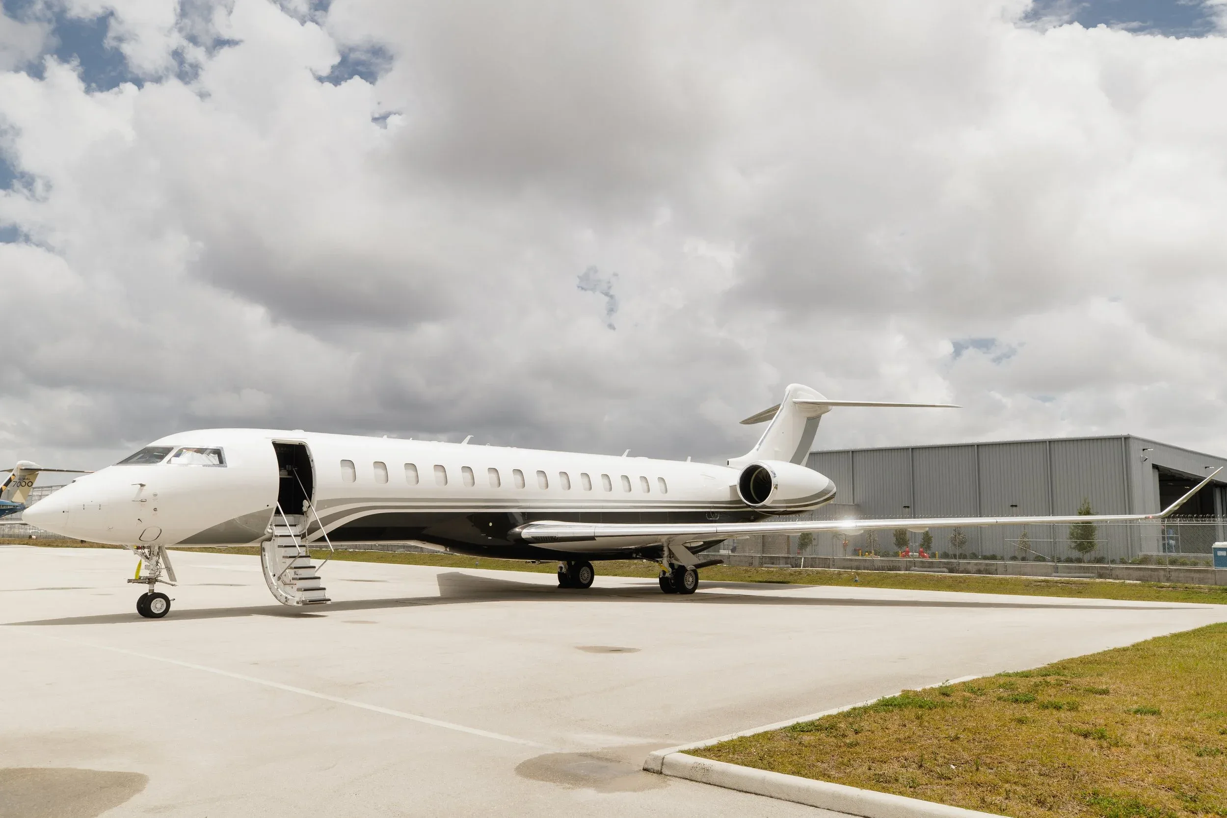 Cabin interior of a 2020 Bombardier Global 7500 — SmartJets.