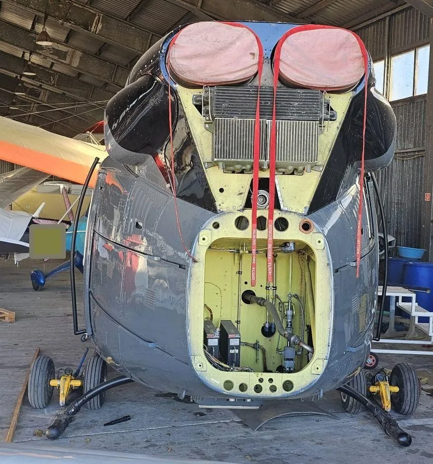 Exterior view of a 1985 BELL 412.