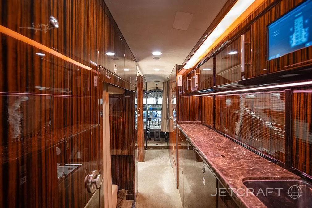 Cabin interior of a 2013 BOMBARDIER GLOBAL 6000.
