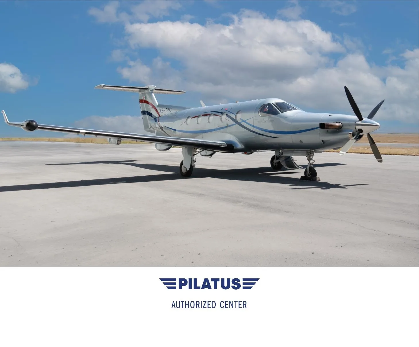 Exterior view of a 2004 PILATUS PC-12/45, XB-FPC.