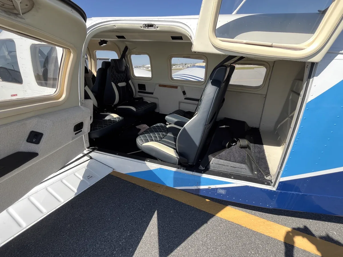 Cabin interior of a 2014 Piper Seneca V.