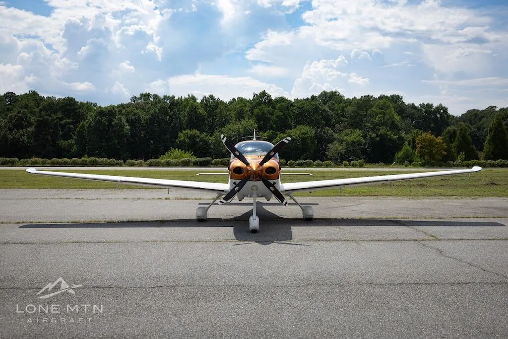 Exterior view of a 2023 Cirrus SR22T G6 GTS.