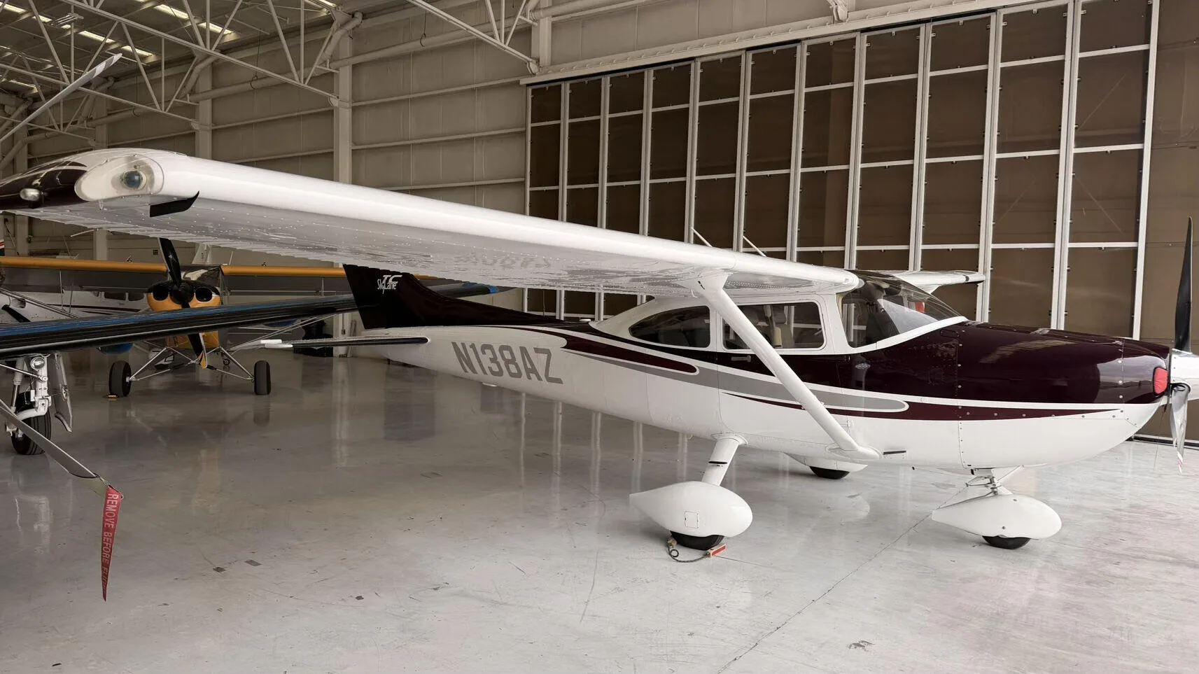 Exterior view of a 2004 Cessna 182T Skylane.