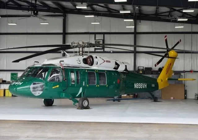 Exterior view of a 1980 SIKORSKY UH-60A BLACK HAWK.