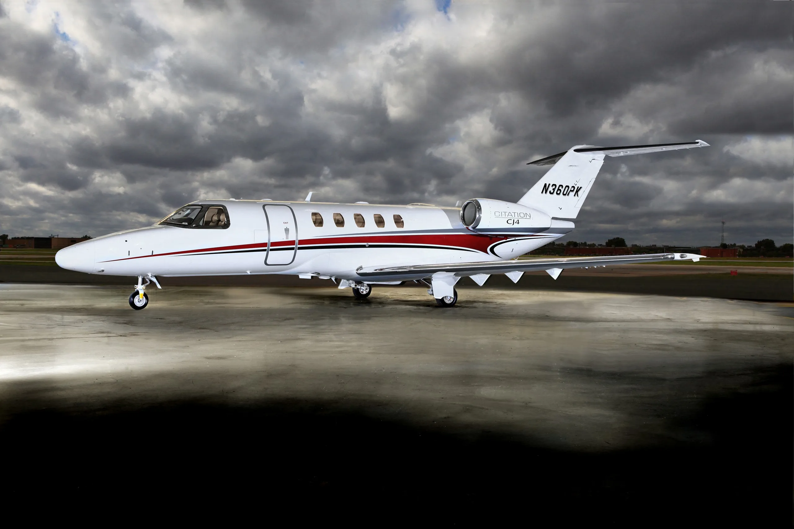 Cabin interior of a 2011 Cessna cj4 sn 525c 0030.