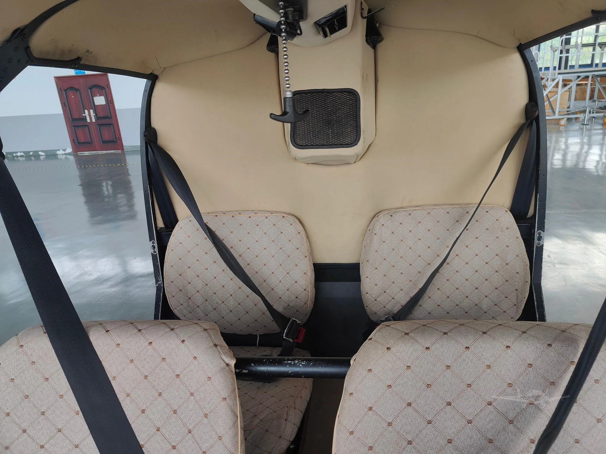 Cabin interior of a 2015 ROBINSON R44 RAVEN II.