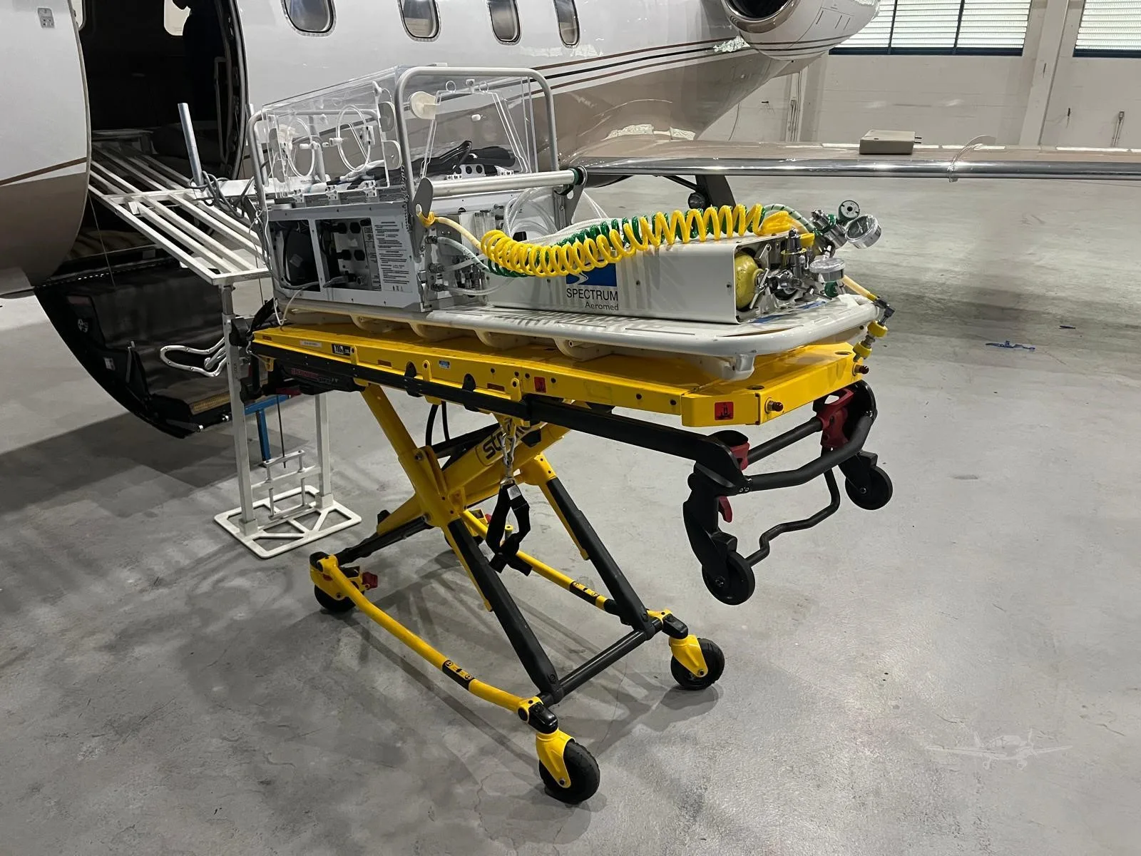 Exterior view of a 1984 LEARJET 55ER, N155ER.
