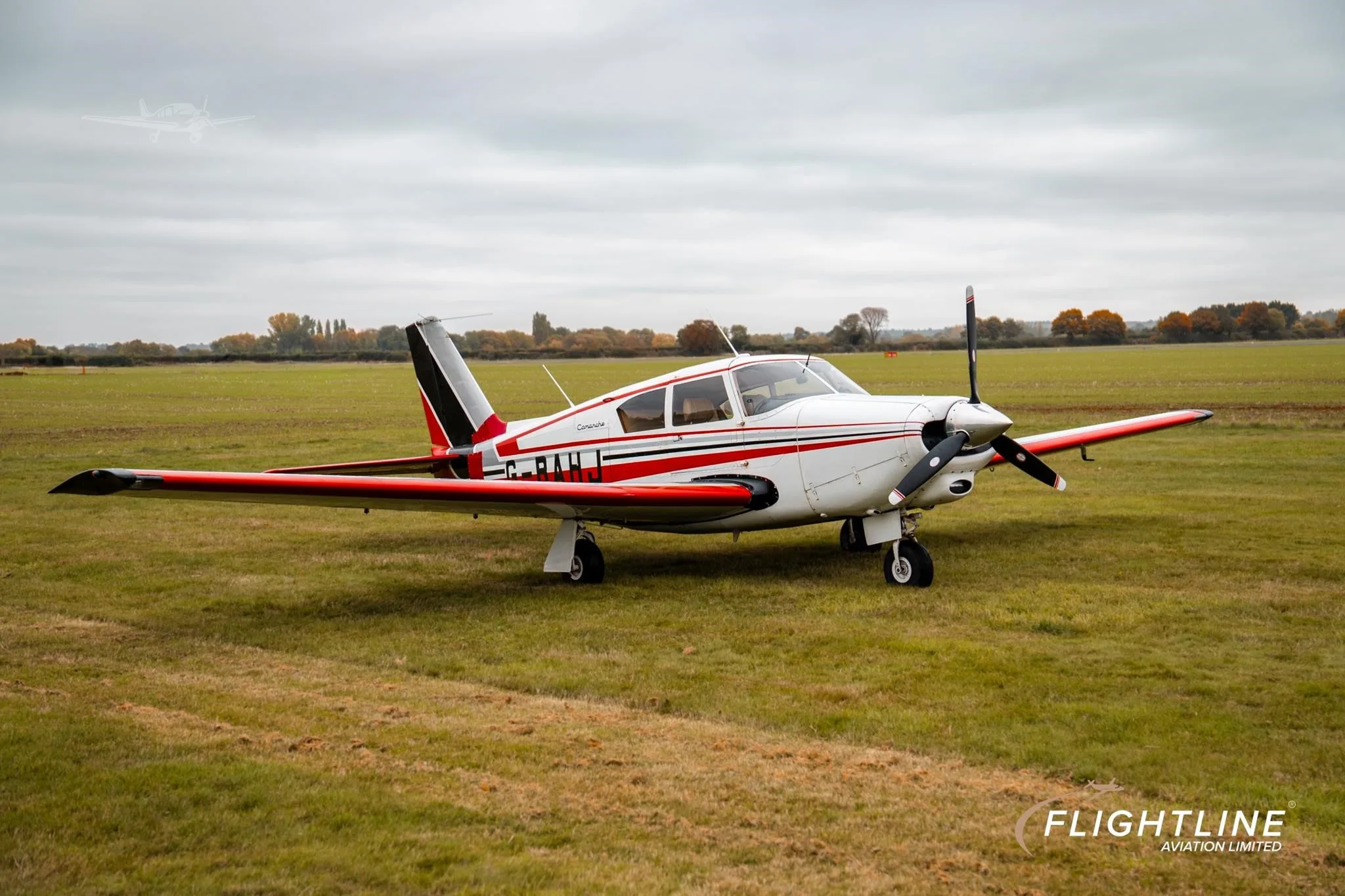 Exterior view of a 1960 PIPER COMANCHE 250, G-BAHJ.