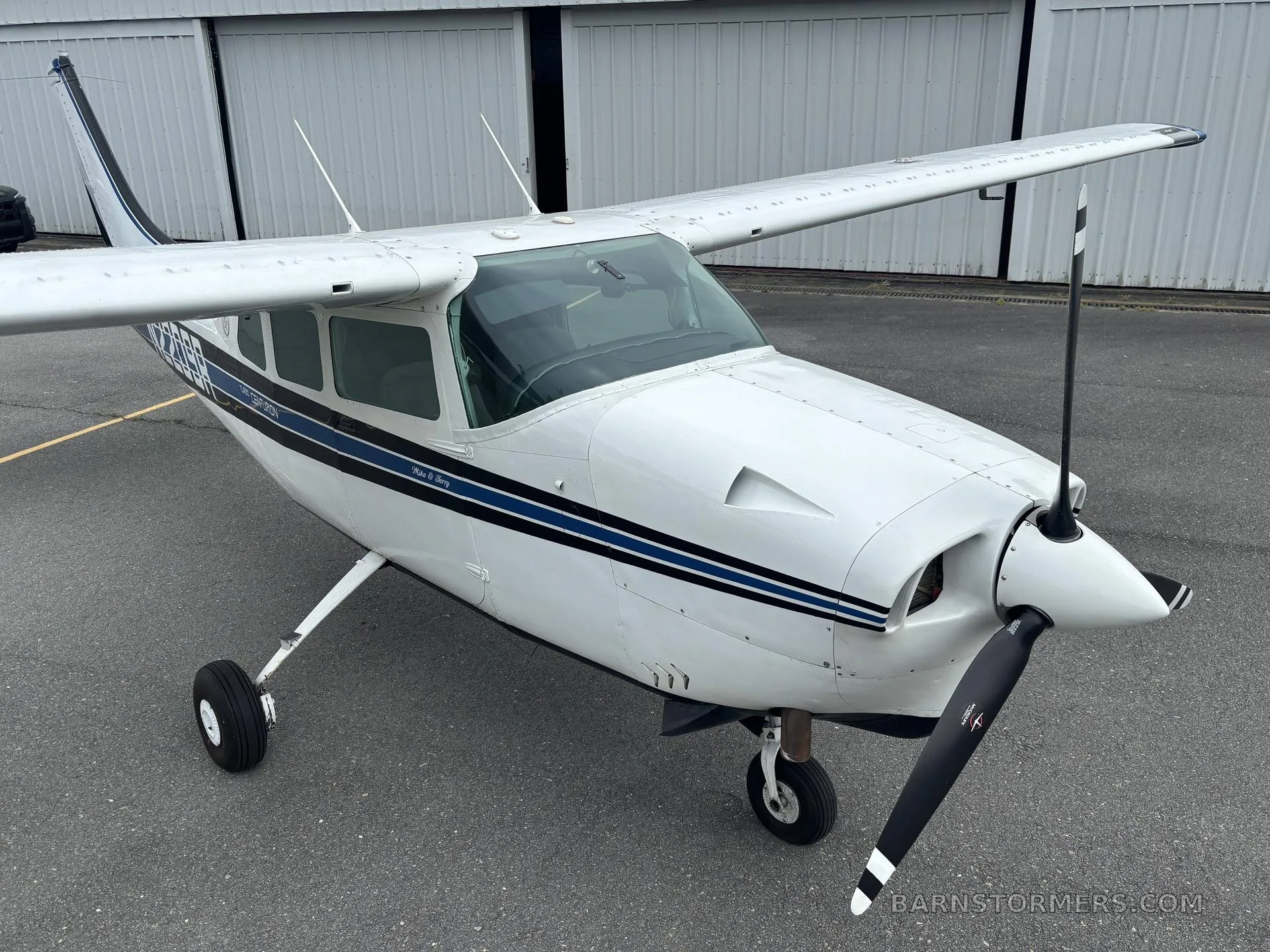 Exterior view of a Cessna.
