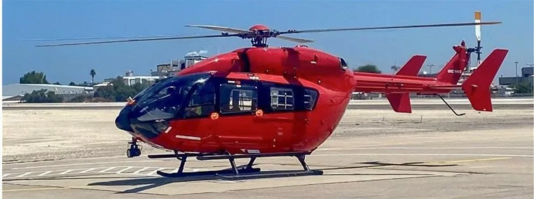 Exterior view of a 2011 Eurocopter EC145.