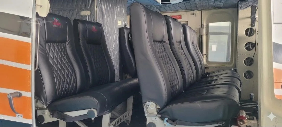 Cabin interior of a 1997 BELL 412EP.