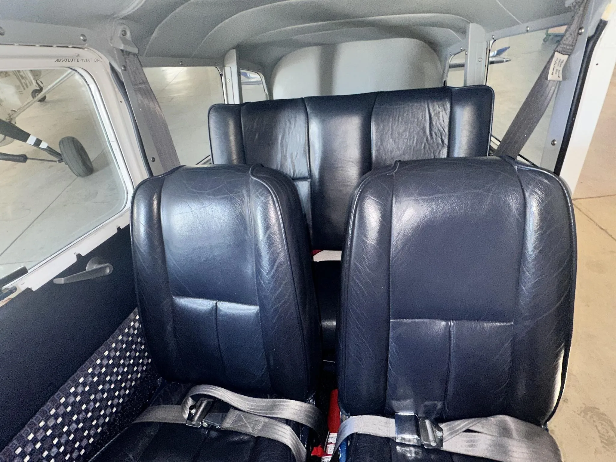 Cabin interior of a 1962 CESSNA 185.