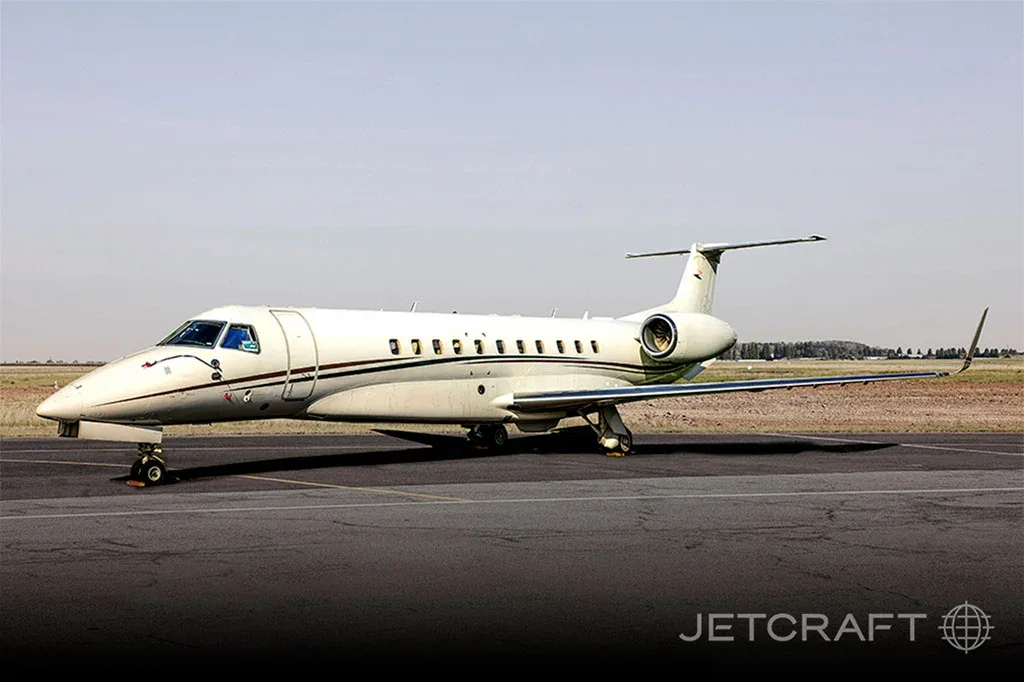 Cabin interior of a 2012 Embraer Legacy 650.