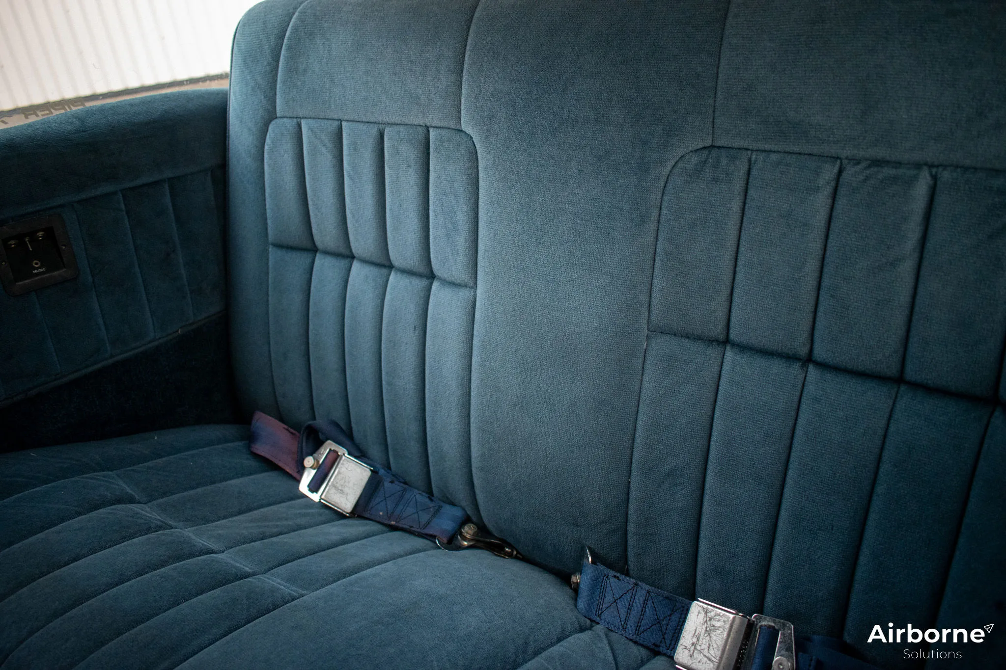 Cabin interior of a 1978 Piper PA-28-161 Cherokee Warrior II.