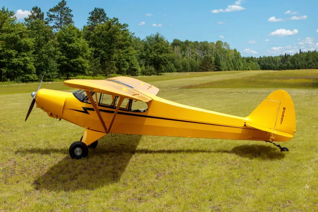 Exterior view of a 1953 Piper PA-18-105 SPECIAL, N295T.