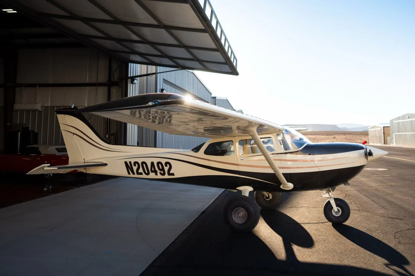 Exterior view of a 1977 Cirrus R172.