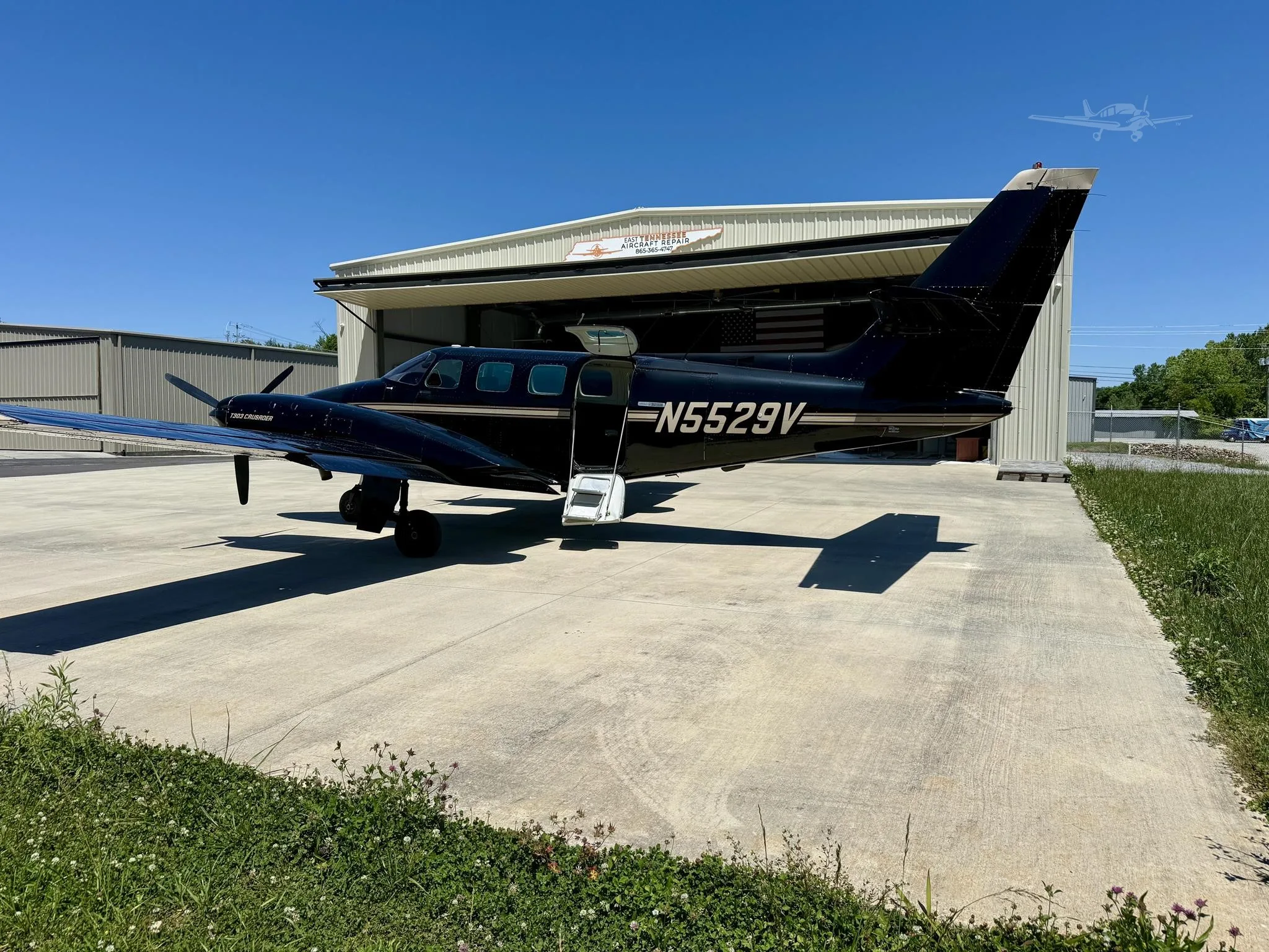 Exterior view of a 1984 CESSNA T303, N5529V.