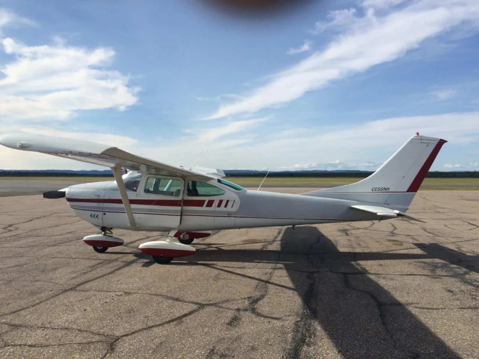 Exterior view of a 1968 Cessna 182L Skylane.