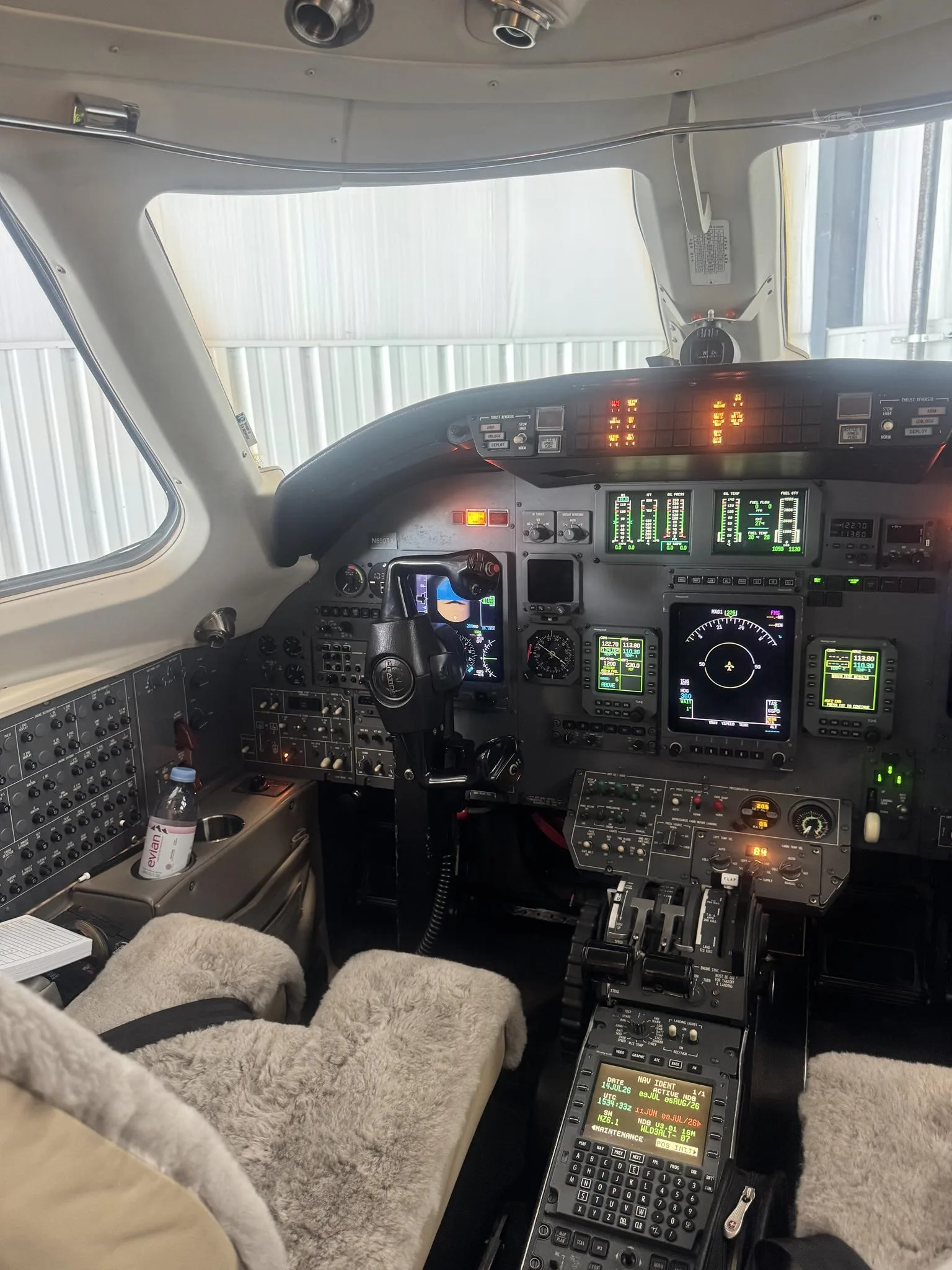 Cockpit and instrument panel of a 2002 CESSNA CITATION EXCEL.