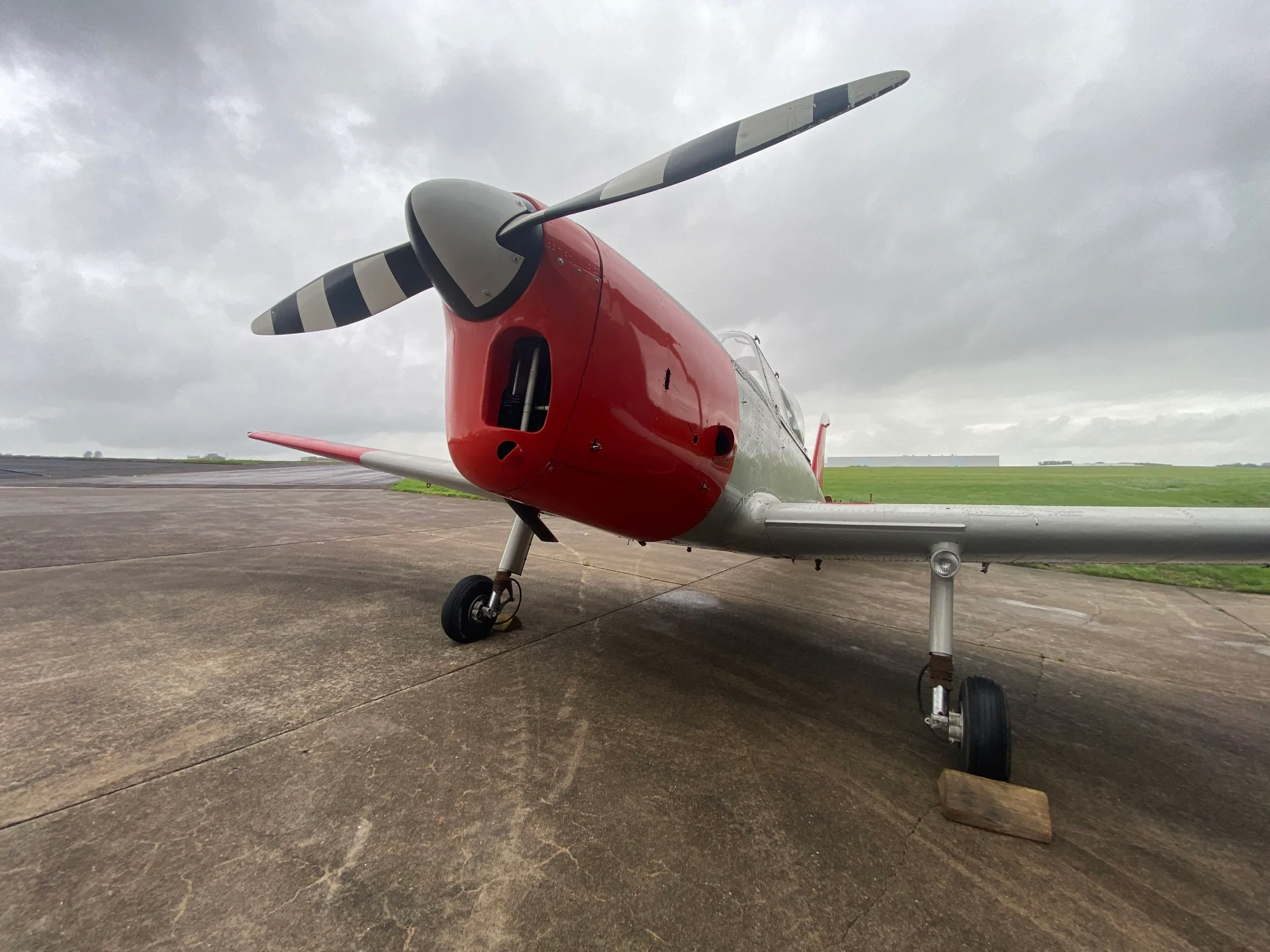 Exterior view of a 1952 de Havilland DHC-1 Chipmunk Mk 22.