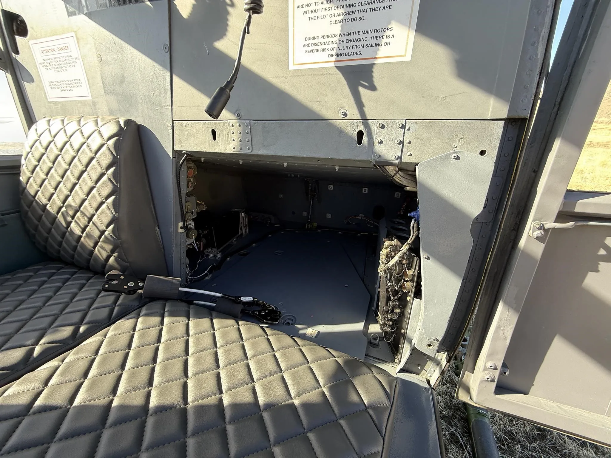 Cabin interior of a 1977 AEROSPATIALE SA341.