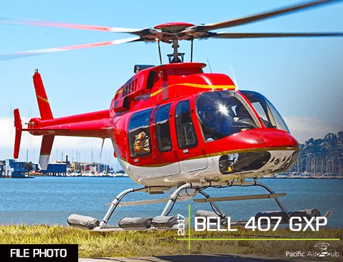 Marketing image of a 2017 Bell 407 GXP.