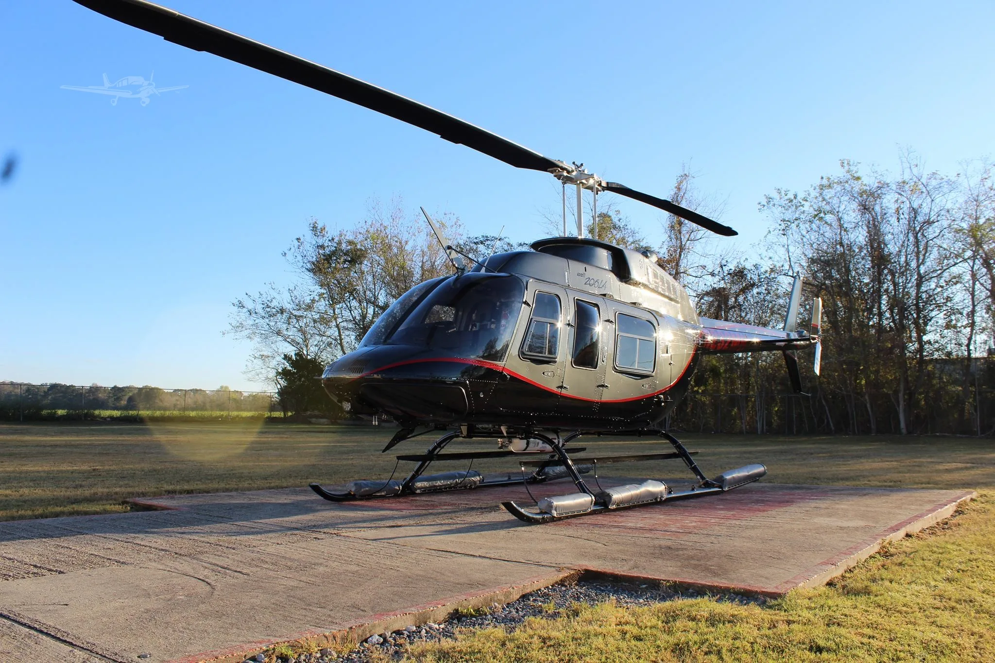 Exterior view of a 1997 BELL 206L-4, N232MH.