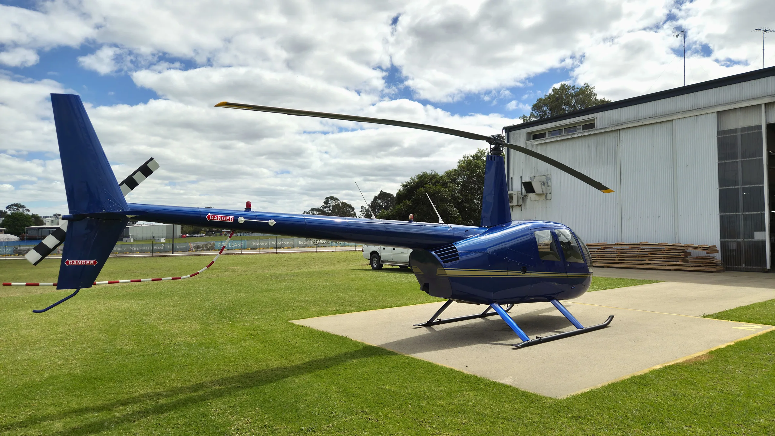 Exterior view of a 2007 Robinson R44 Raven I Helicopter.