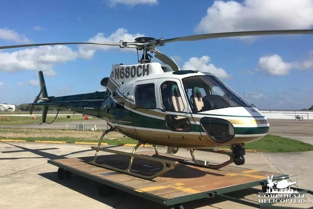 Cabin interior of a 2002 Eurocopter AS350 B2.