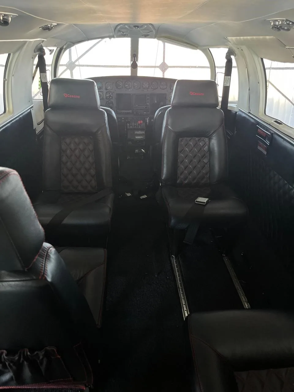 Cabin interior of a 1976 CESSNA 402B.