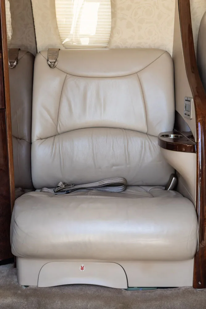 Cabin interior of a 2005 Cessna Citation Sovereign.