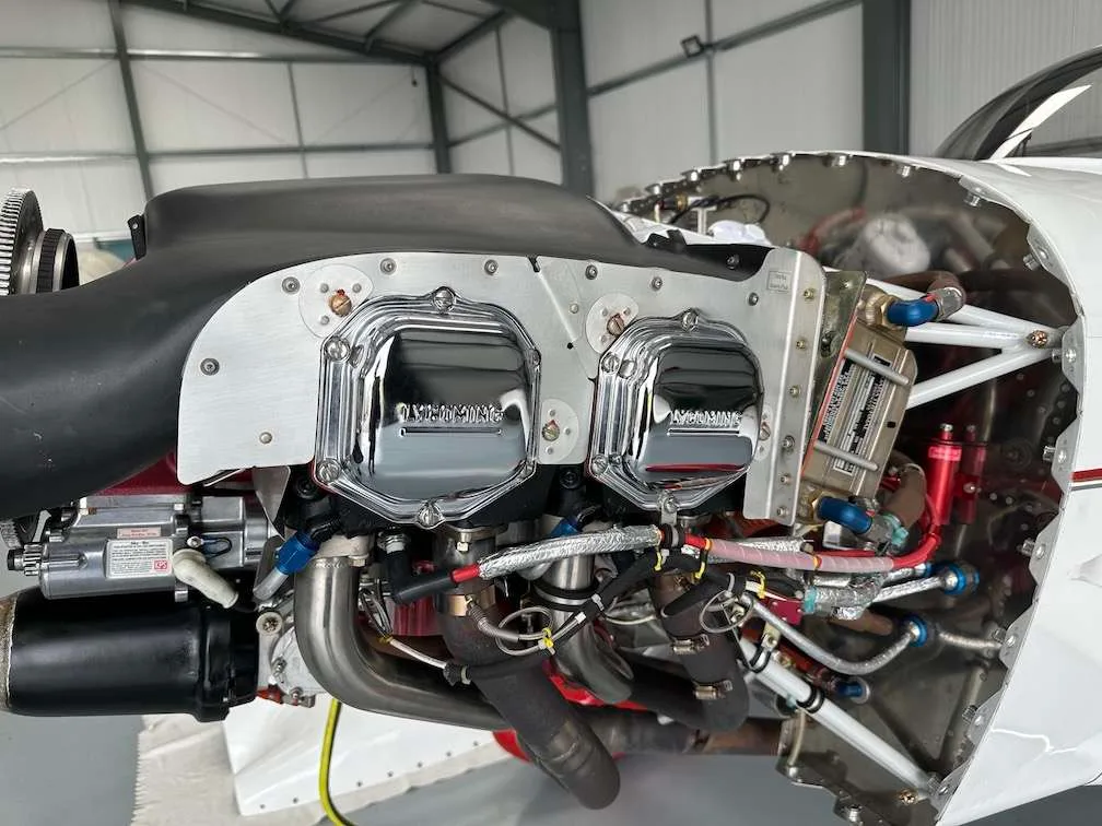 Engine detail of a 2015 Vans RV8.