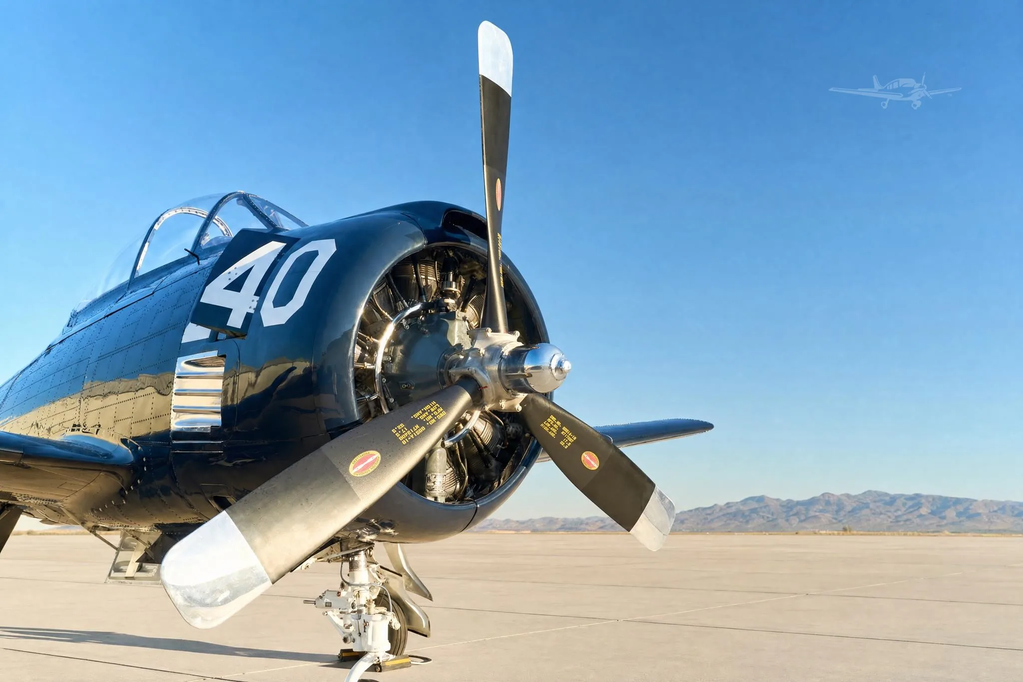 Marketing image of a 1955 NORTH AMERICAN T28B.
