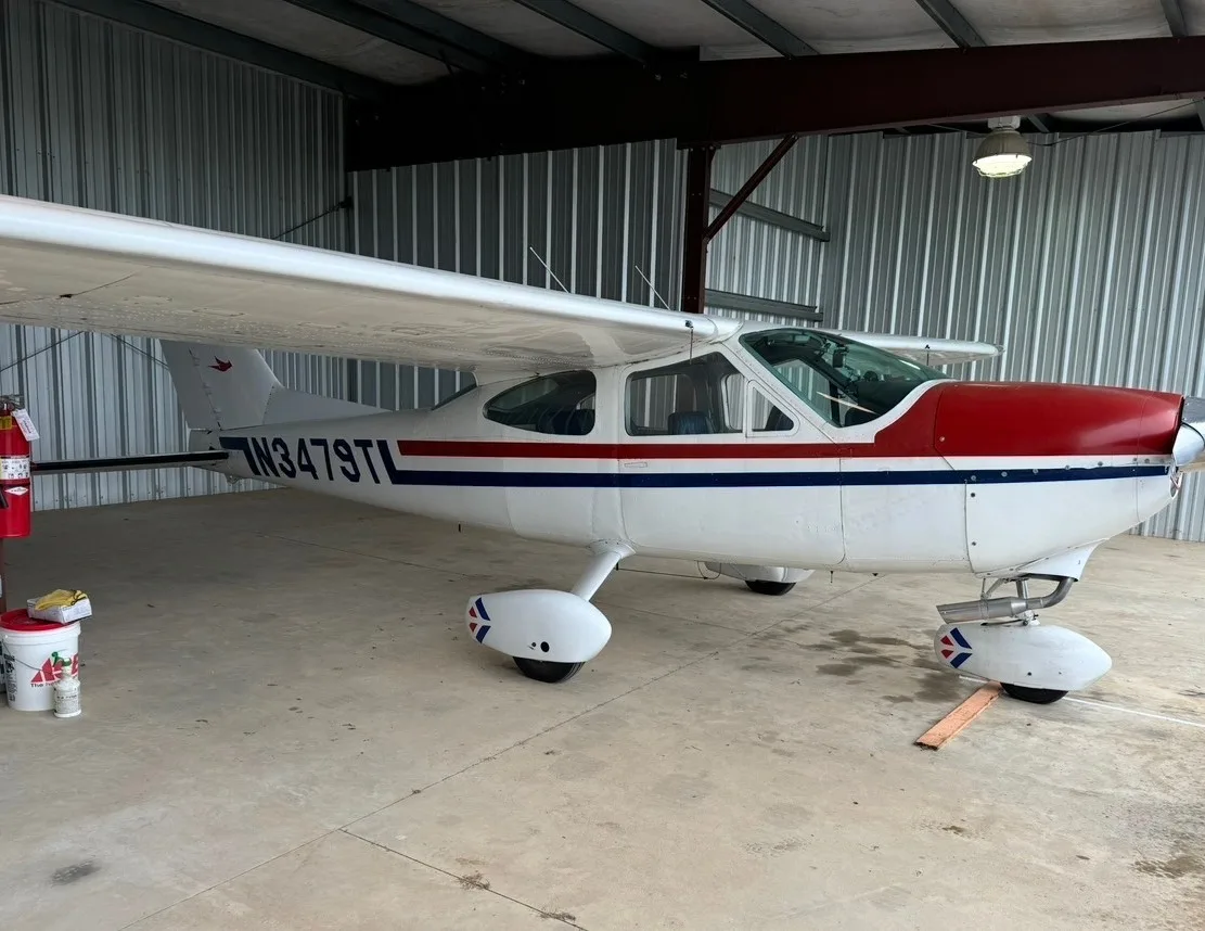 Exterior view of a 1968 Cessna 177 "Cardinal", N3479T.