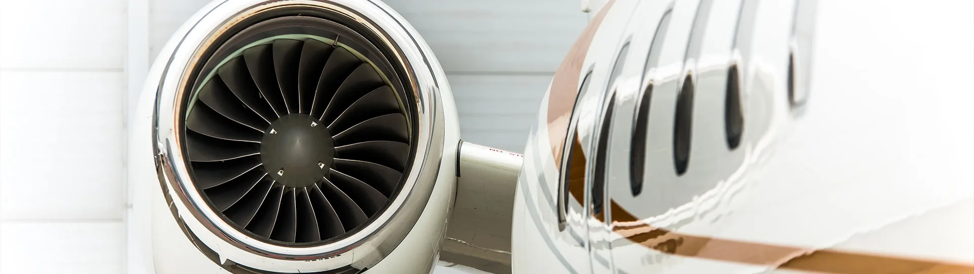 Engine detail of a 2006 Hawker 850XP.