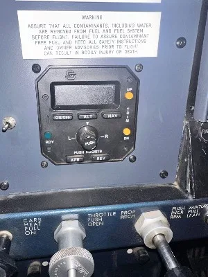 Avionics suite of a 1969 Cessna 182M.