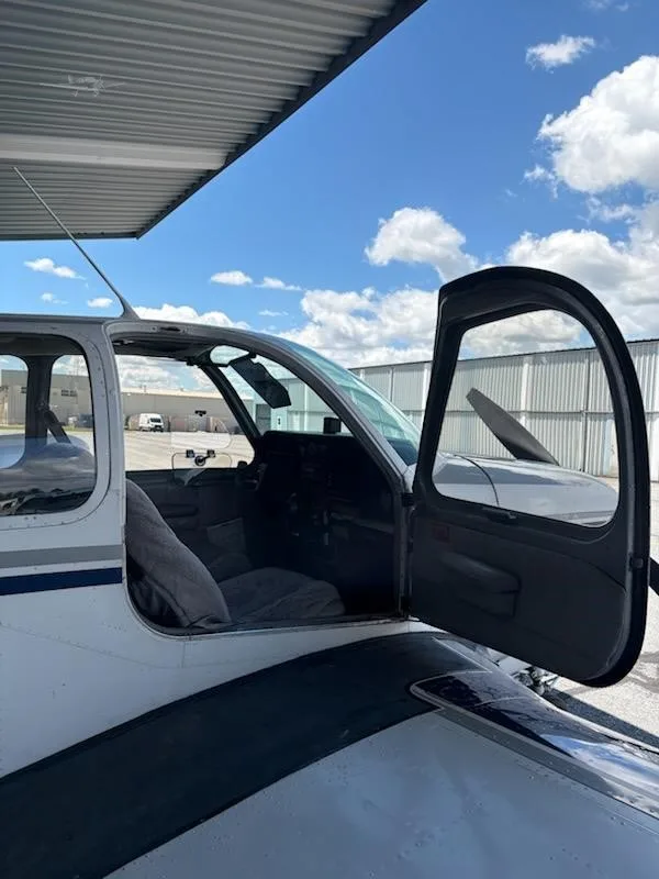 Exterior view of a 1961 BEECHCRAFT N35 BONANZA, N142M.