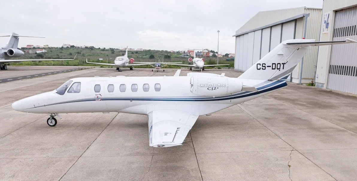 Exterior view of a 2008 Cessna Citation CJ2+.