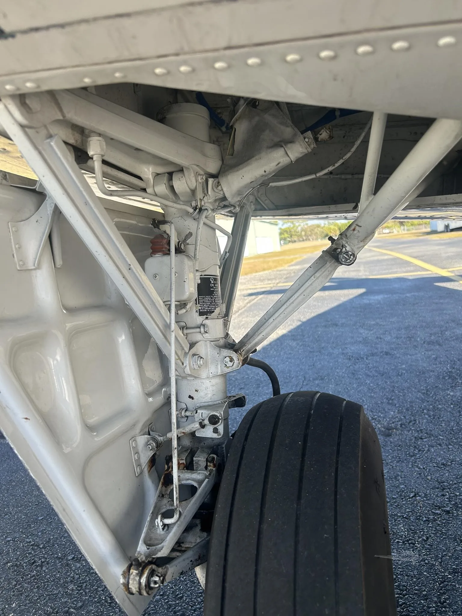 Engine detail of a 1981 BEECHCRAFT A36 BONANZA.