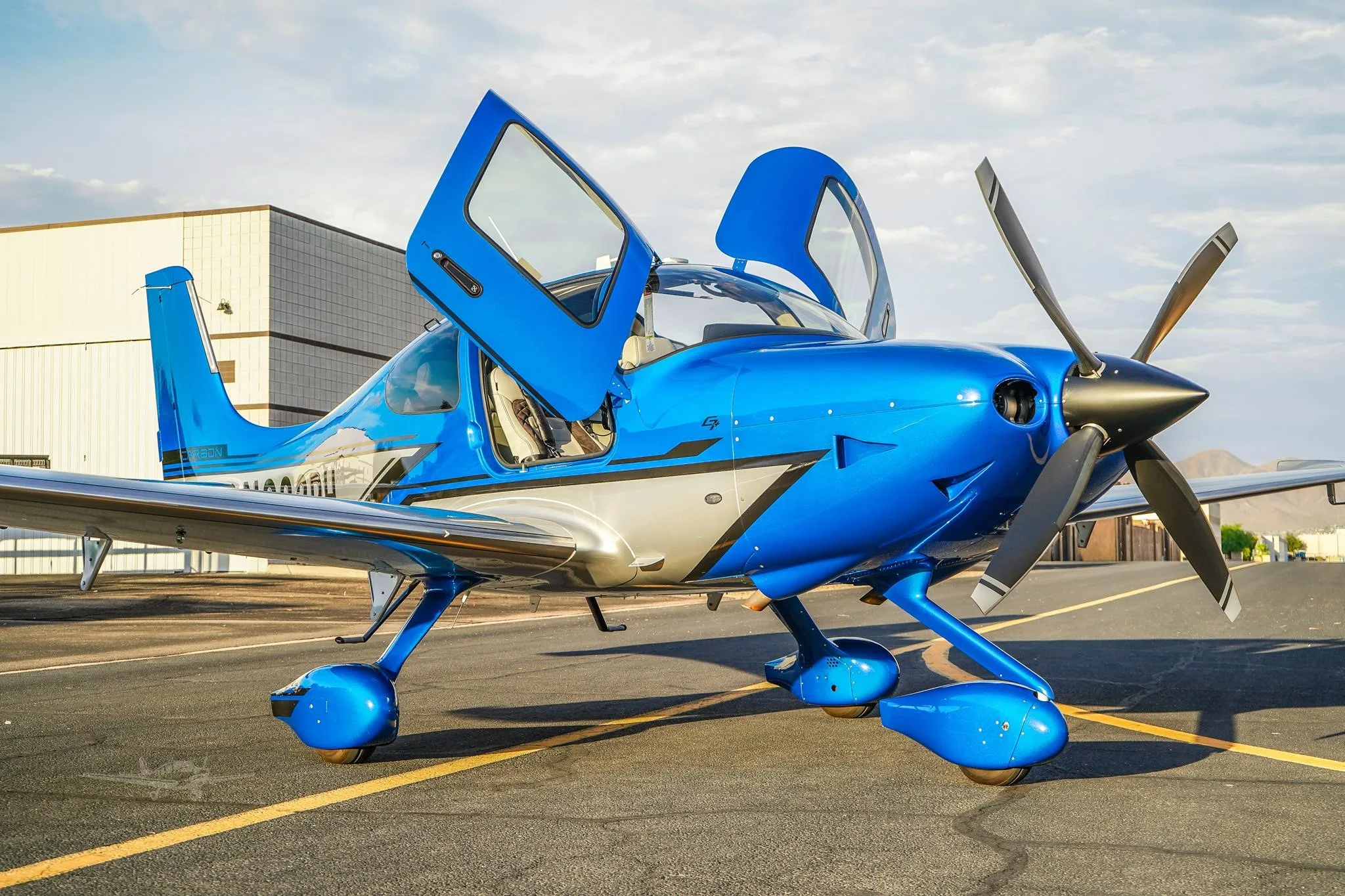 Exterior view of a 2026 CIRRUS SR22-G7+ TURBO, N233RH.