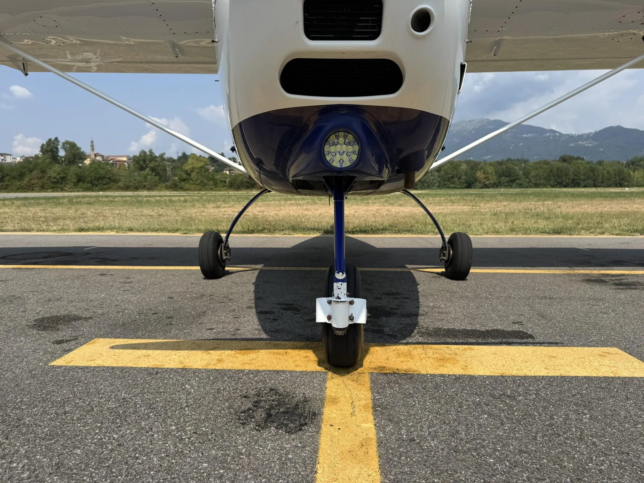 Exterior view of a 2019 TECNAM P2008 JC, I-CNTF.