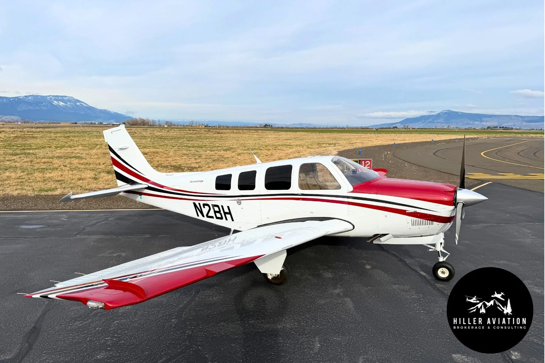 Exterior view of a 2018 Beechcraft G36 Bonanza.