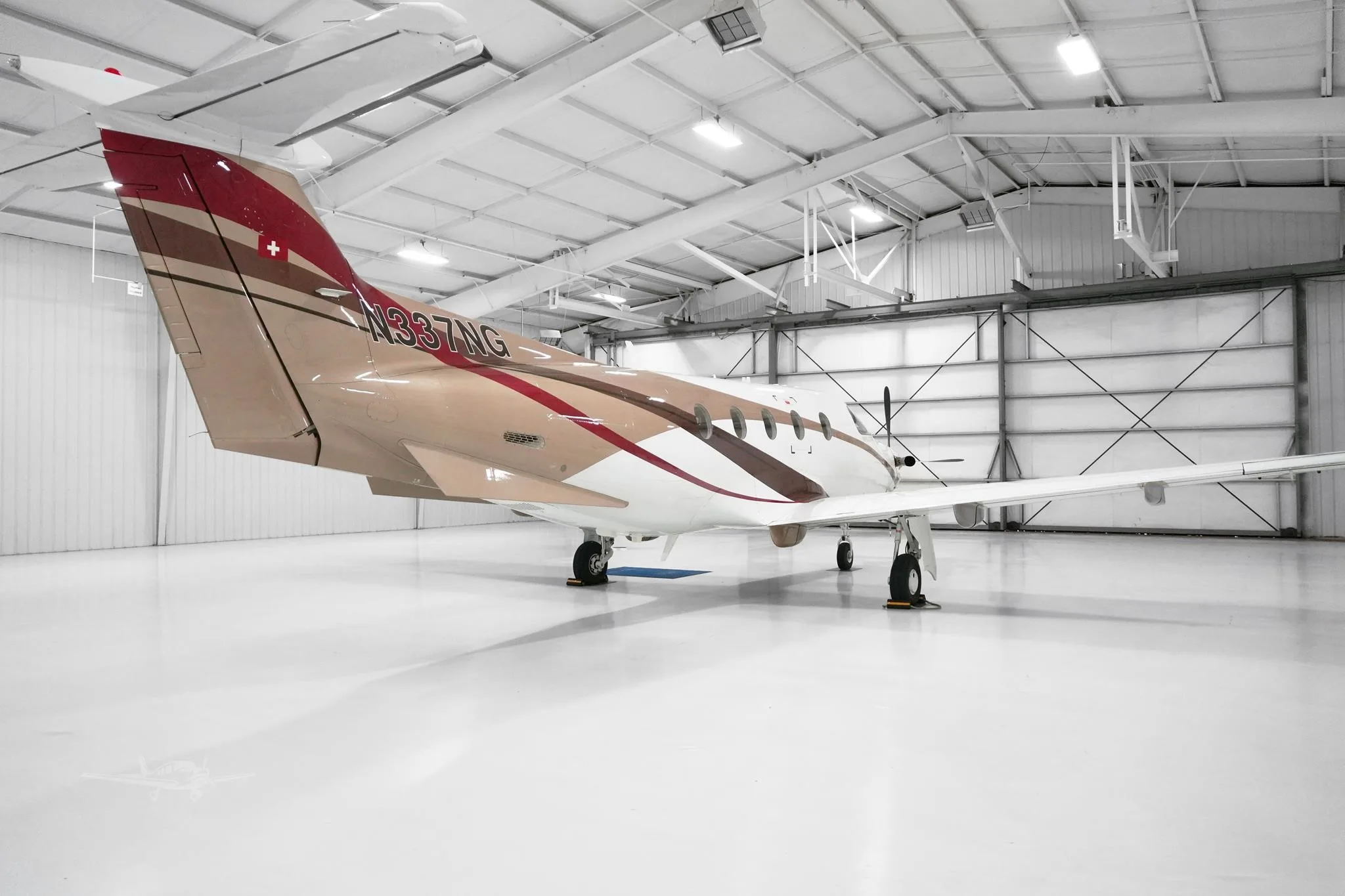 Exterior view of a 2012 PILATUS PC-12 NG, N337NG.