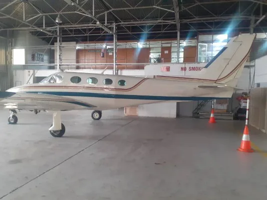 Exterior view of a 1980 Cessna 340A.
