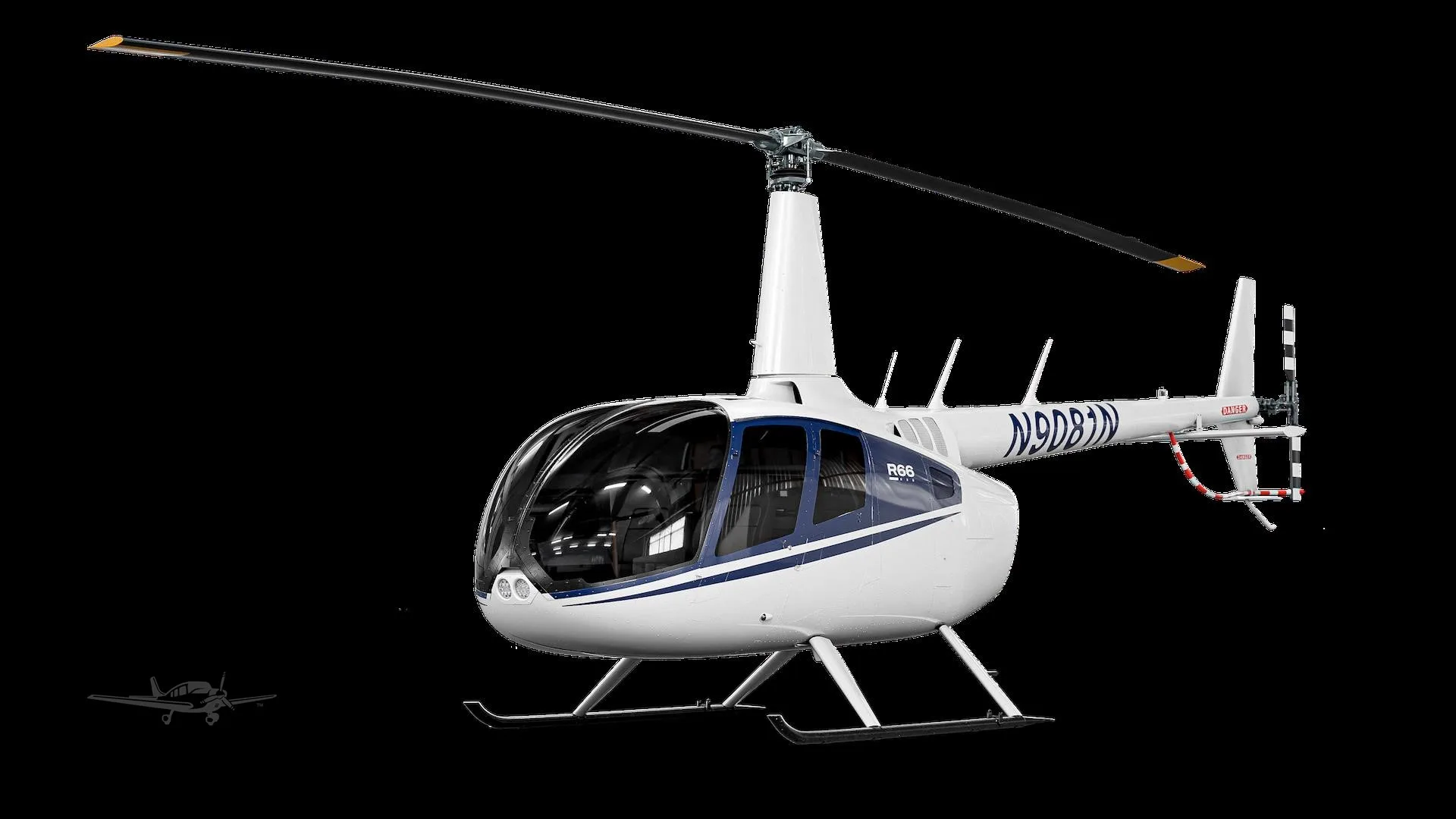 Marketing image of a 2027 ROBINSON R66.