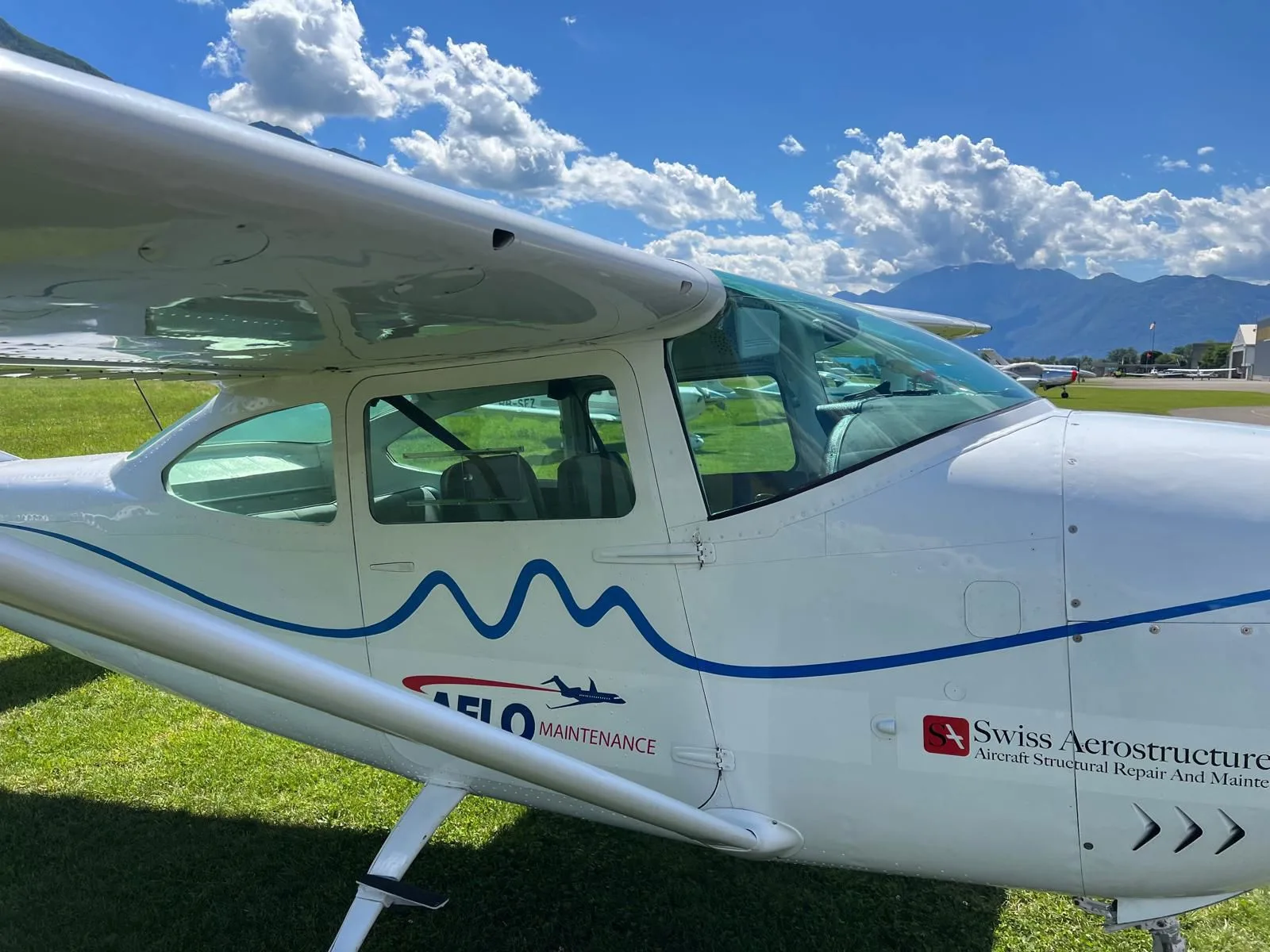 Exterior view of a 1965 Cessna 182H Skylane.