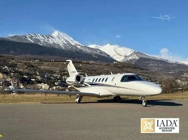 Exterior view of a 2014 Cessna Citation CJ4, D-CNOX.